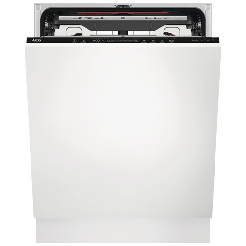 Integrated dishwasher open