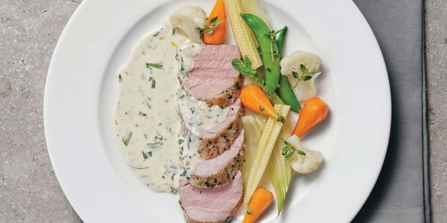 FILLET OF PORK WITH A CREAMY TARRAGON SAUCE