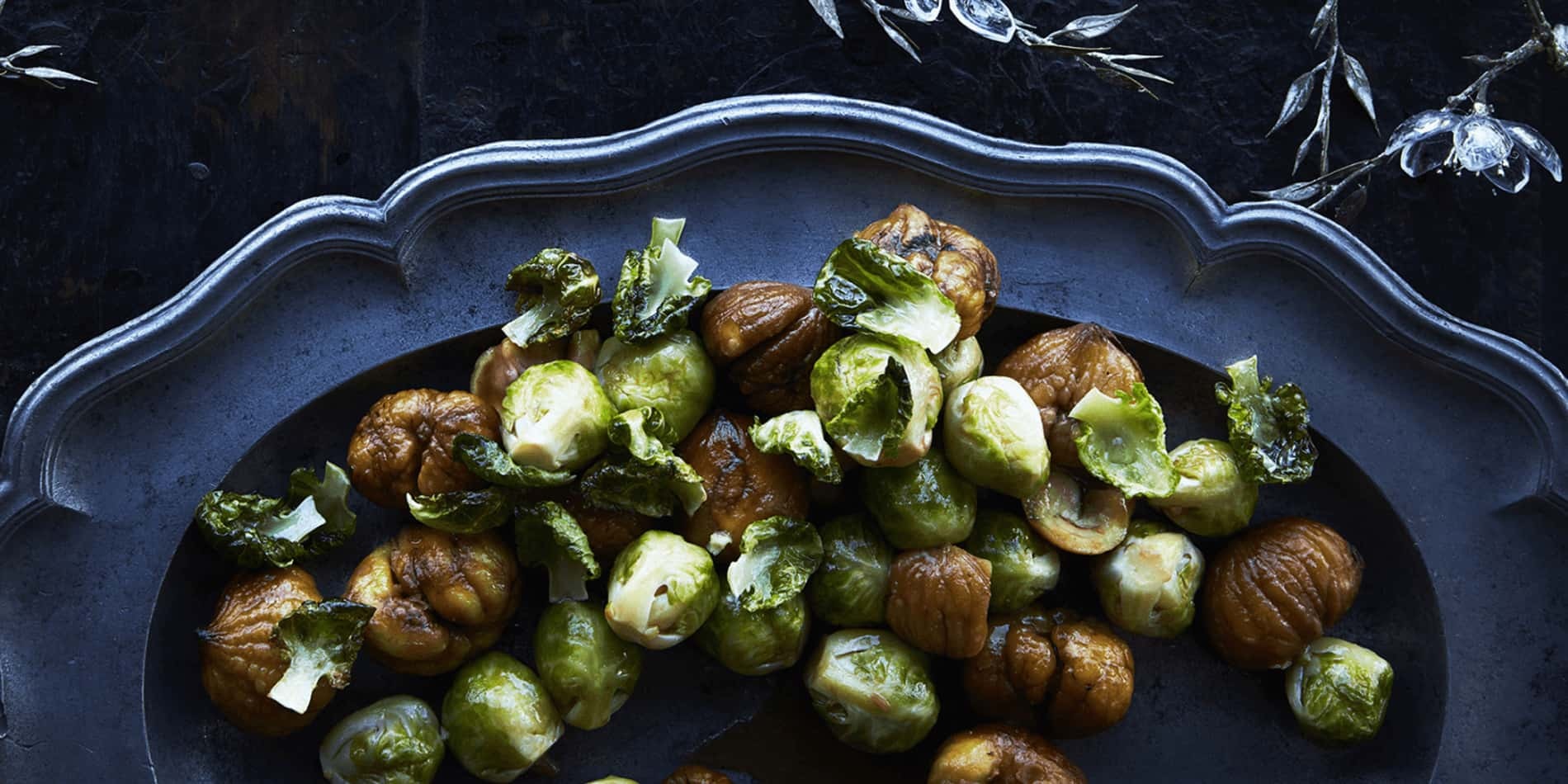 CHESTNUTS AND BRUSSELS SPROUTS