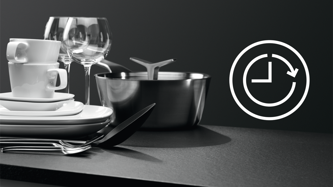 CLEAN DISHES ON YOUR SCHEDULE