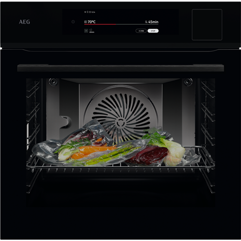 60cm 9000 Series SteamPro 25 Multifunction Oven with Sous-Vide, Black